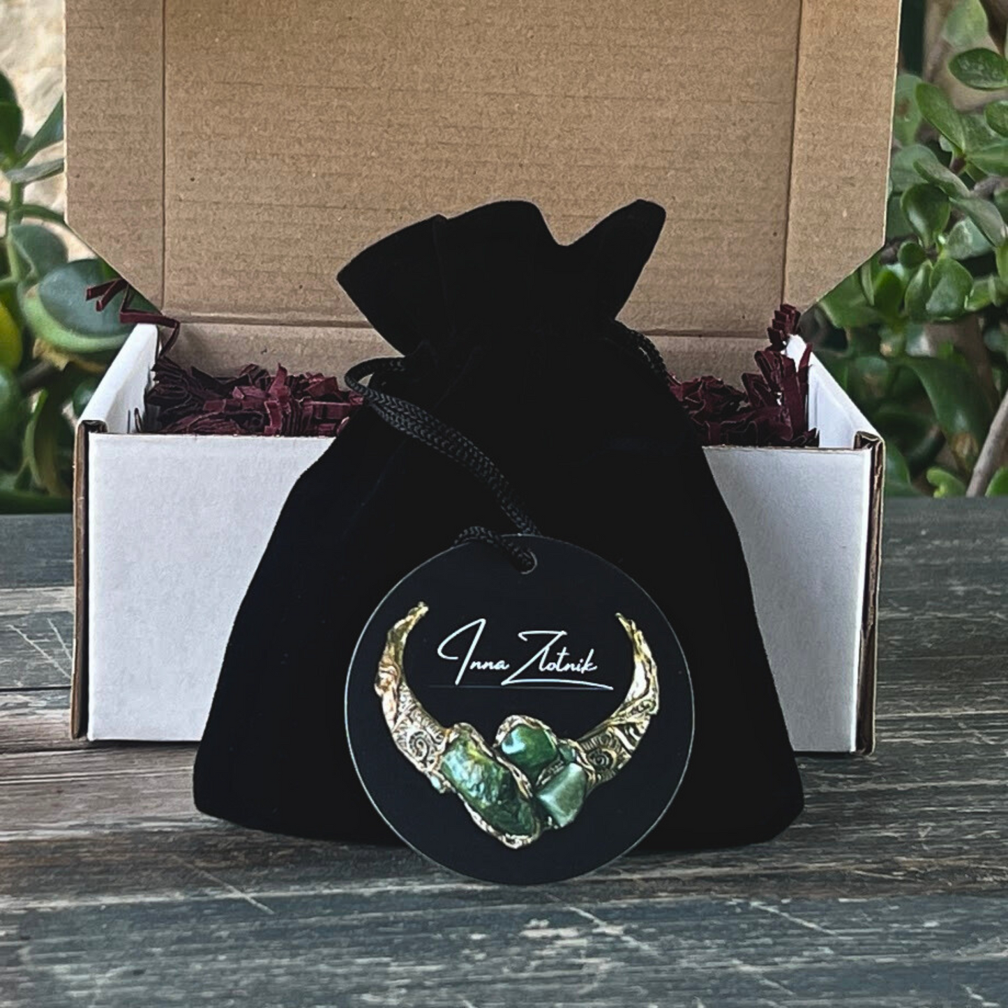 Shungite and Obsidian Empath Protection Pendant Necklace