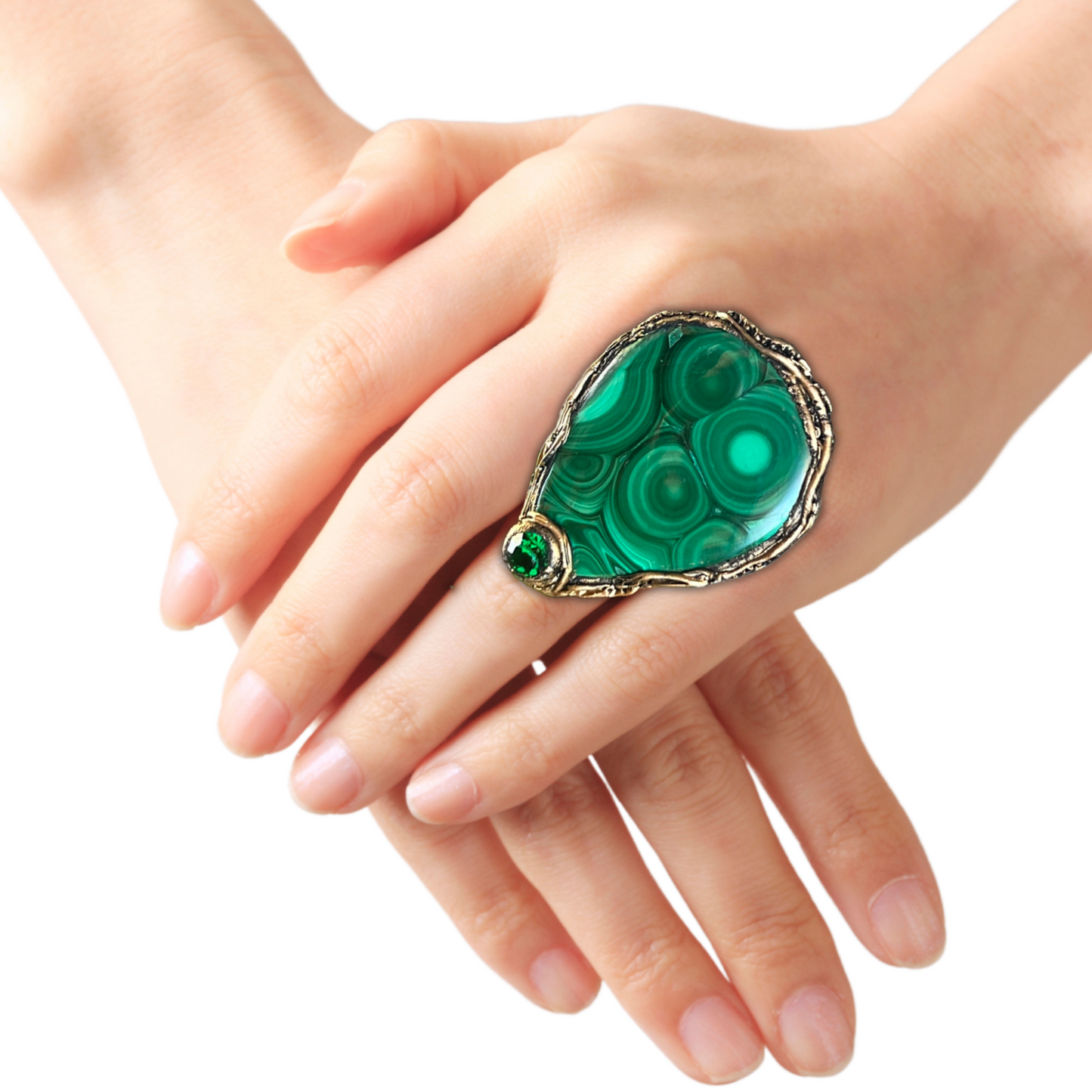 Malachite Green Protection Necklace - Unique Birthday Gift for Her