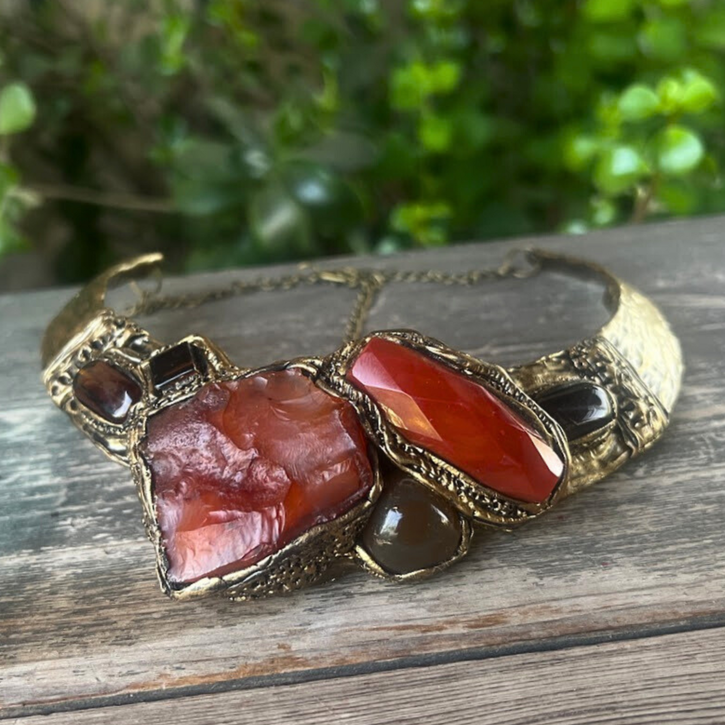 Carnelian Raw Crystal Earrings