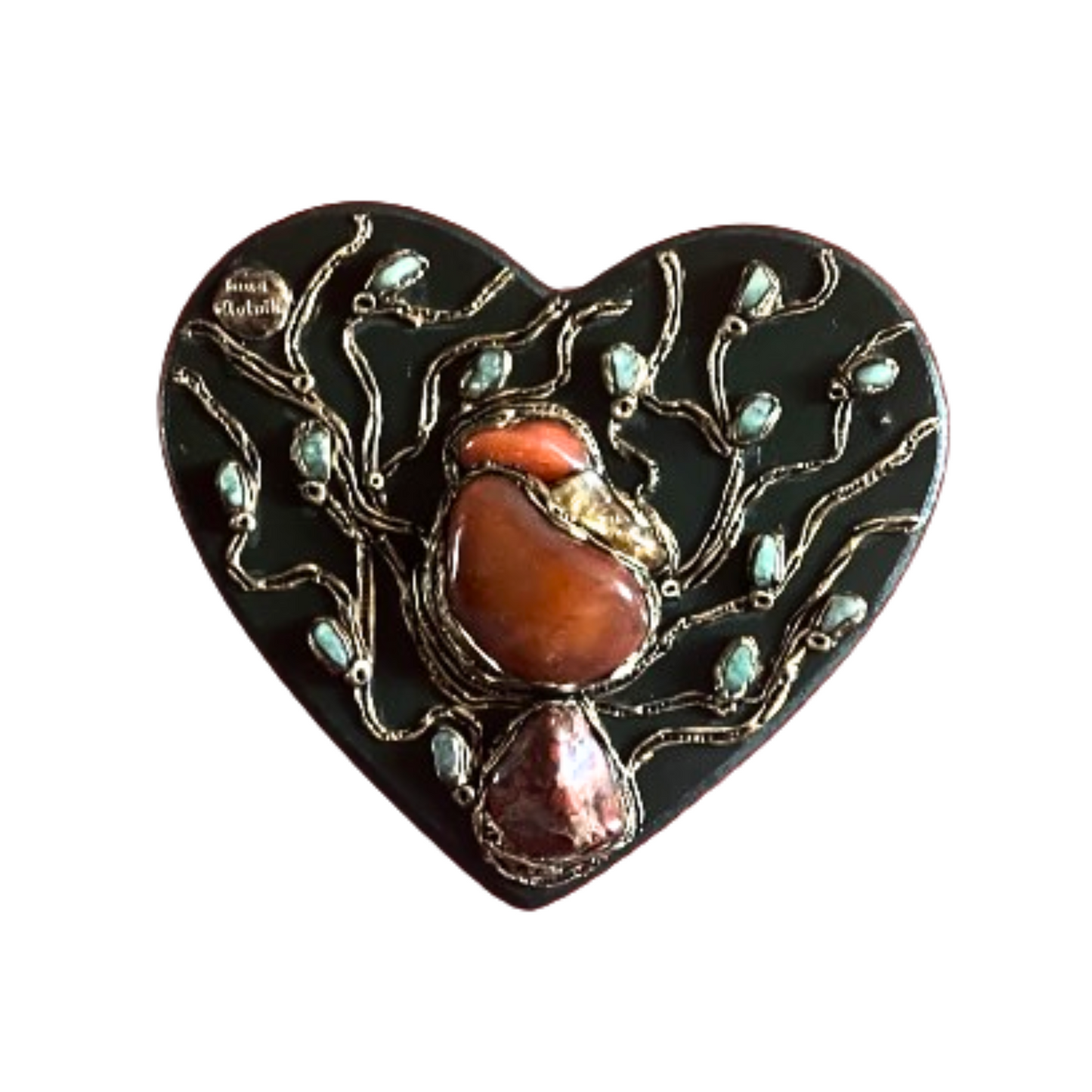Crystal Wall Hanging with Carnelian. Citrine, Jasper & Green Aventurine, Unique Home Decor, spiritual gifts