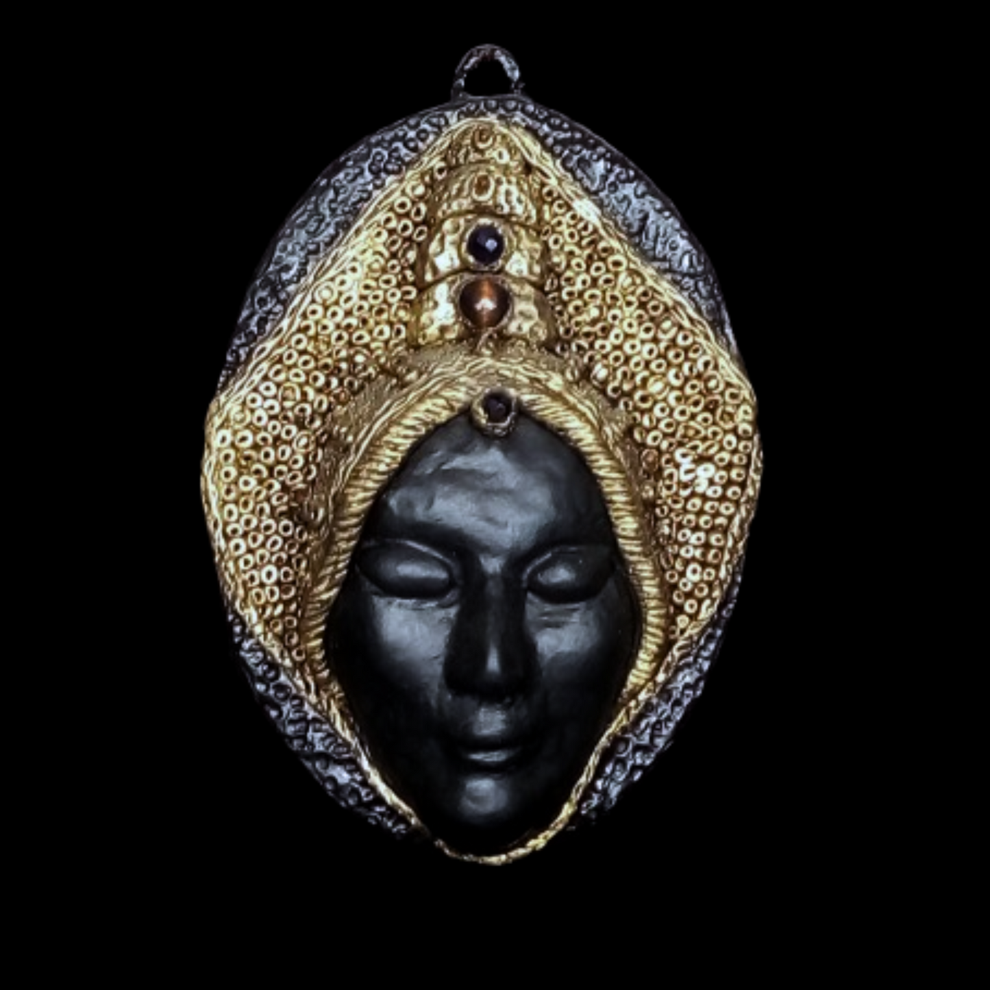 Prophetess - Hand-painted Wall Art Mask - Unique OOAK Wall Decor