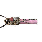 Rhodonite & Cherry Quartz Pink Crystal Pendant Necklace