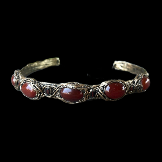Carnelian Choker Gemstone Necklace - Statement Crystal Jewelry