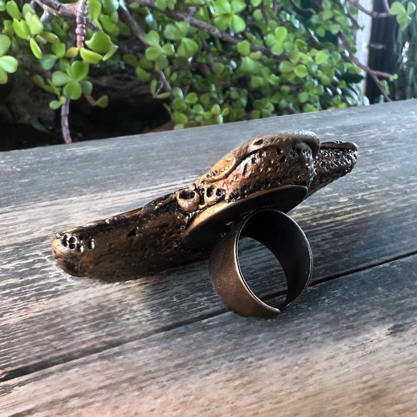 Bold Statement Carnelian Ring - Chunky Gemstone Oversized Cocktail Ring