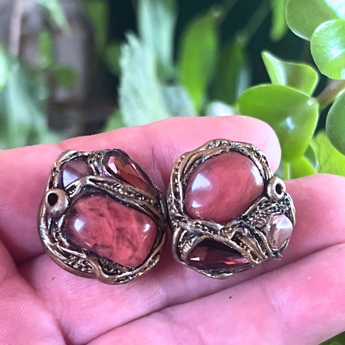 Pink Crystal Cherry Quartz Earrings - Unique Gifts for Her