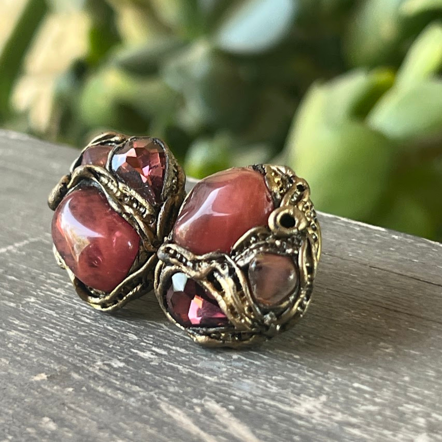 Pink Crystal Cherry Quartz Earrings - Unique Gifts for Her