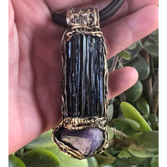 Buy Black Tourmaline Genuine Crystal Necklace Protection and Healing Stones  Cleansing Jewelry Black Seed Bead Necklace Online in India - Etsy