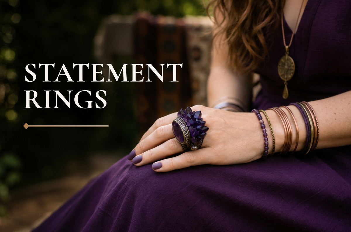 Chunky Crystal Statement Rings