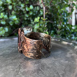 Black Onyx & Garnet Cubic Zirconia Wide Cuff Bracelet – Large Statement Jewelry