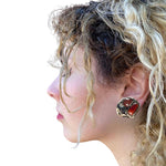 Chunky Carnelian Statement Ring - Huge Gemstone Cocktail Jewelry