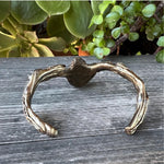 Rose Quartz and Pearls Cuff Bracelet - Healing Crystal Cuff