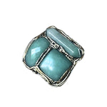 Green Aventurine Statement Ring -  Oversized Chunky Stone Cocktail Ring