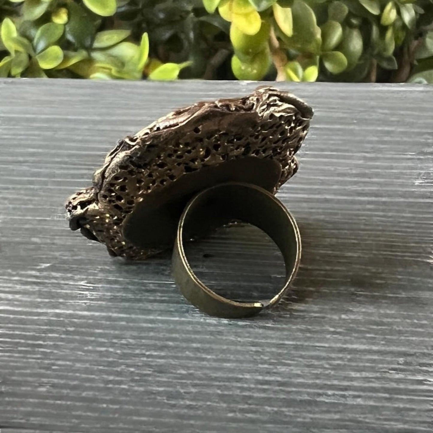 Chunky Lapis Lazuli Ring – Oversized Blue Stone Cocktail Statement Jewelry