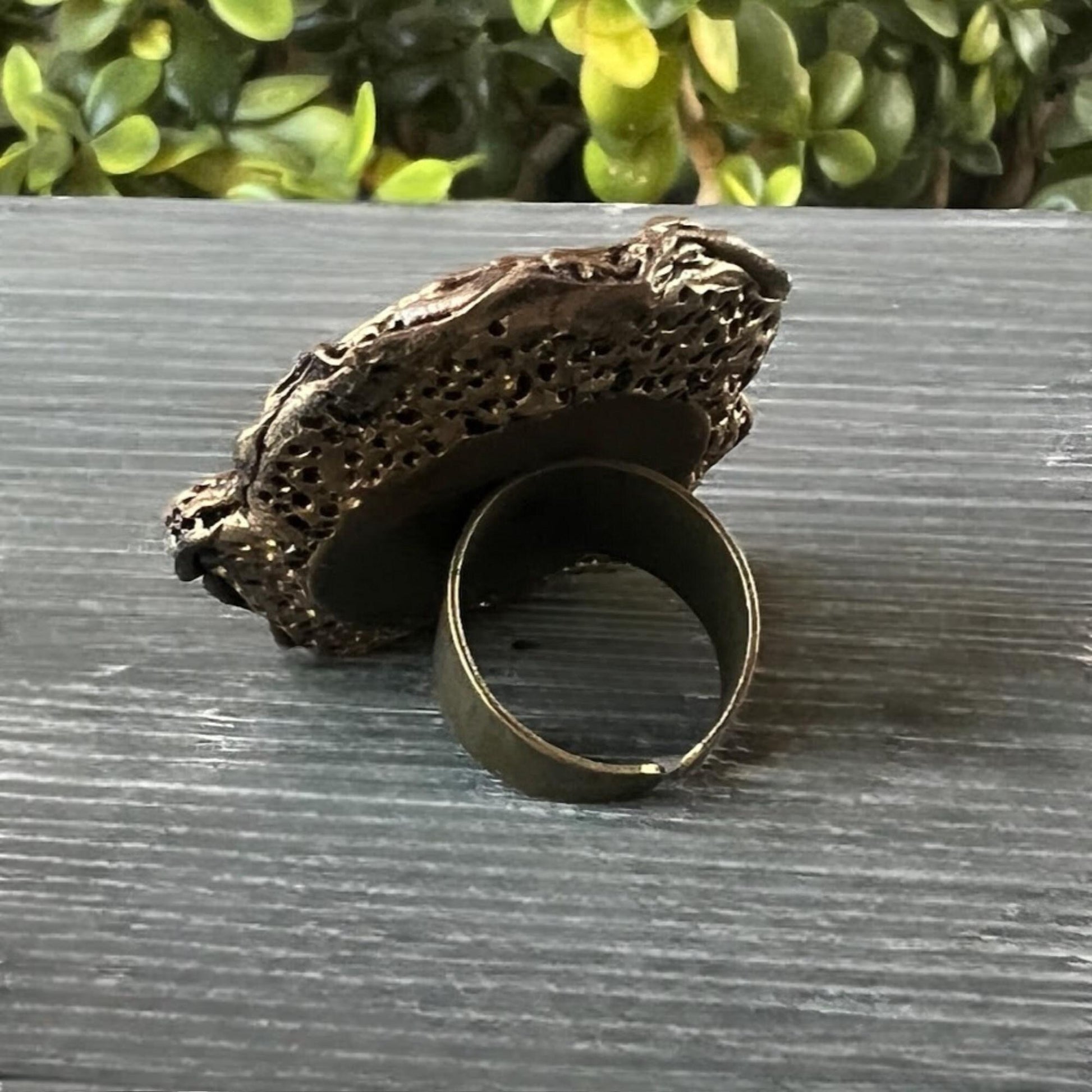 Chunky Lapis Lazuli Ring – Oversized Blue Stone Cocktail Statement Jewelry