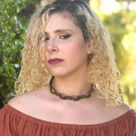 Carnelian Choker Necklace, Statement Crystal Jewelry