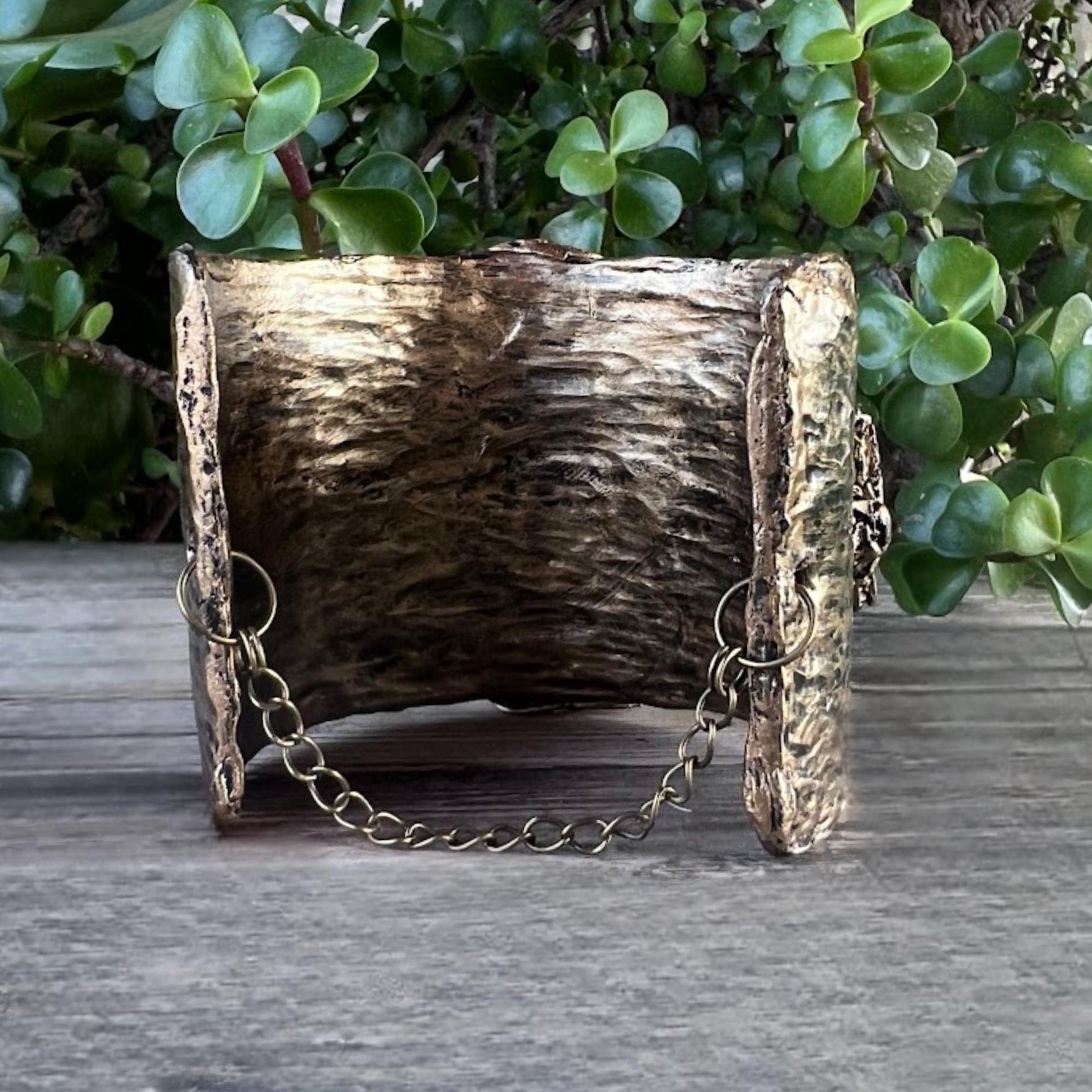 Mother of Pearl Chunky Wide Cuff Bracelet -  Modern Statement Jewelry