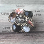 Oversized Raw Multi Stone Ring | Chunky Huge Statement Jewelry
