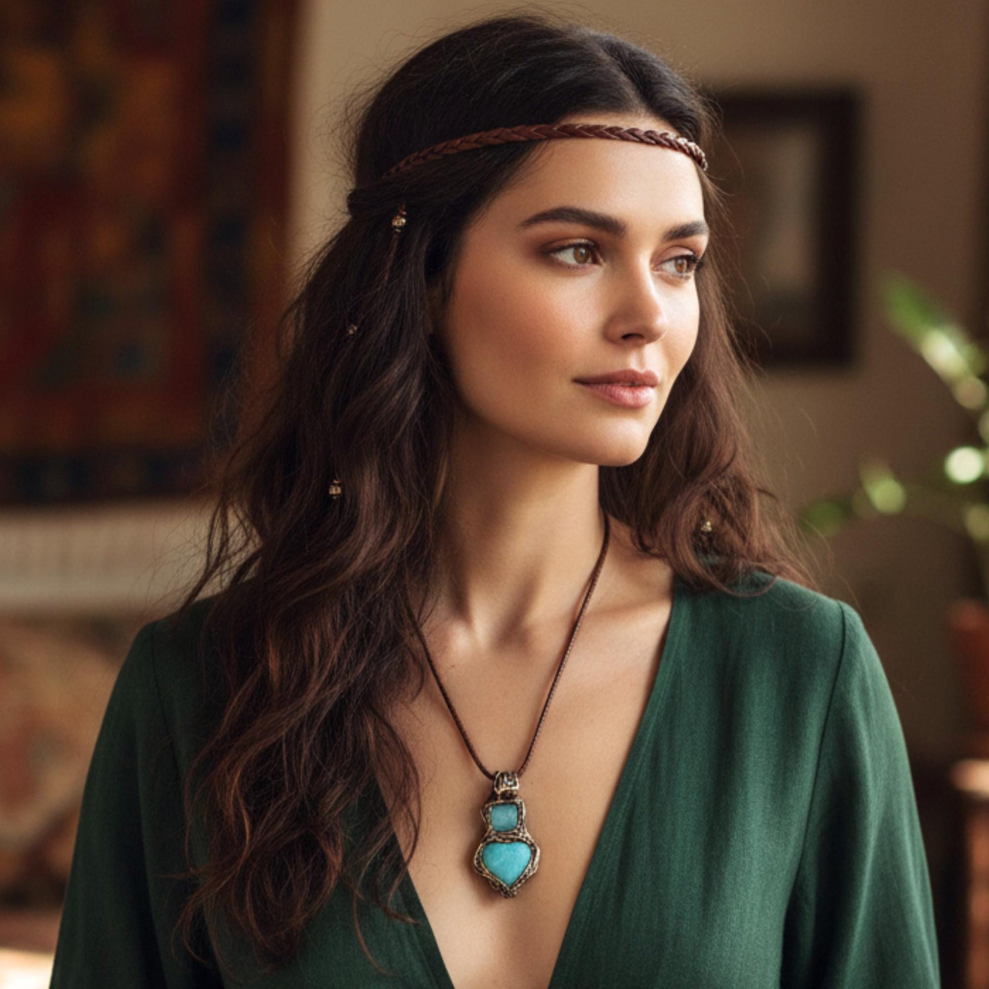 Green Aventurine Statement Ring -  Oversized Chunky Stone Cocktail Ring