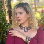 Rose Quartz Chunky Cuff Bracelet - Unique Crystal Jewelry for Special Occasions