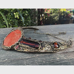 Red Jasper Chunky Statement Choker -Artistic Cluster Necklace