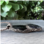 Empath Protection Necklace -  Tourmaline Quartz and Onyx Crystal Amulet