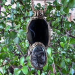 Empath Protection Necklace -  Tourmaline Quartz and Onyx Crystal Amulet