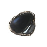 Obsidian Hematite Chunky Large Stone Ring
