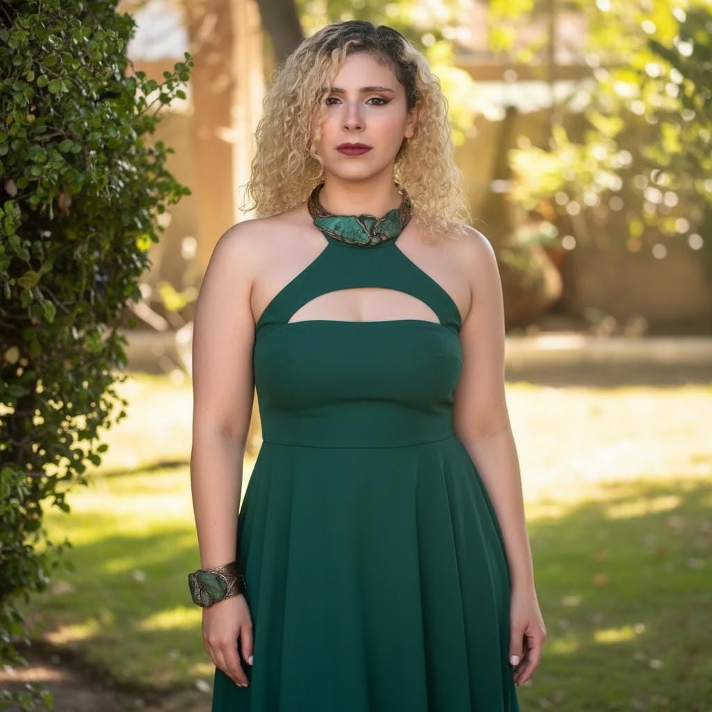 Chunky Green Gemstone Choker Collar Necklace | Aventurine and Buddstone Jewelry