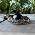 Empath Protection Obsidian Hematite Necklace Spiritual Jewelry Gifts