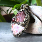 Carnelian Sunstone Pendant Necklace | Healing Crystal Vitality Amulet