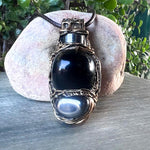 Empath Protection Obsidian Hematite Necklace Spiritual Jewelry Gifts