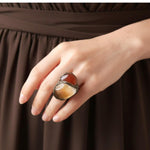 Raw Citrine, Pyrite, and  Carnelian Good Luck Pendant Necklace, Raw Crystal Wealth Amulet