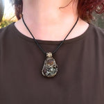 Citrine Sunstone and Pyrite Raw Good Luck Crystal Ring Wealth Ring