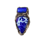 Lapis Lazuli Blue Stone Ring -  Large Statement Cocktail Ring