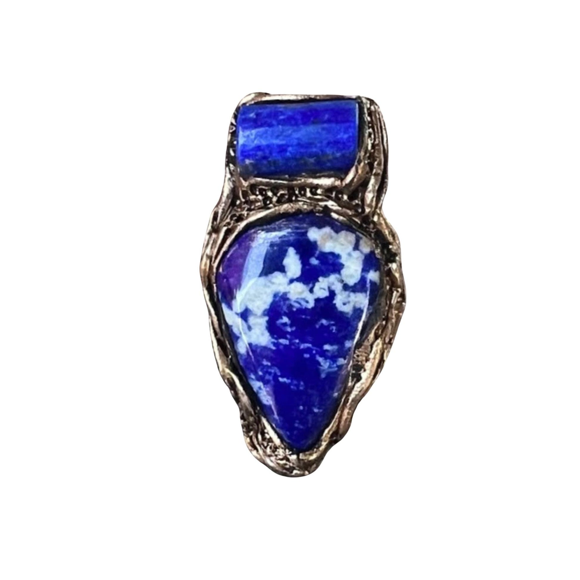 Lapis Lazuli Blue Stone Ring -  Large Statement Cocktail Ring