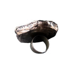 Chunky Green Aventurine and Tree Agate Ring -  Oversized Statement Crystal Cocktail Ring