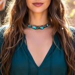 Turquoise & Amazonite Multi Stone Earrings – Blue Green Statement Stud Earrings