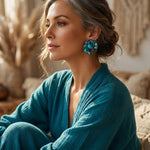Turquoise Choker Collar Chunky Necklace