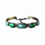 Jade and Aventurine Statement Choker - Green Stone Necklace