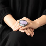 Rose Quartz Chunky Cuff Bracelet - Unique Crystal Jewelry for Special Occasions