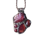 Carnelian Crystal Amulet Pendant Necklace -  Vitality and Desire Energy Stone