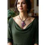 Carnelian Crystal Amulet Pendant Necklace -  Vitality and Desire Energy Stone