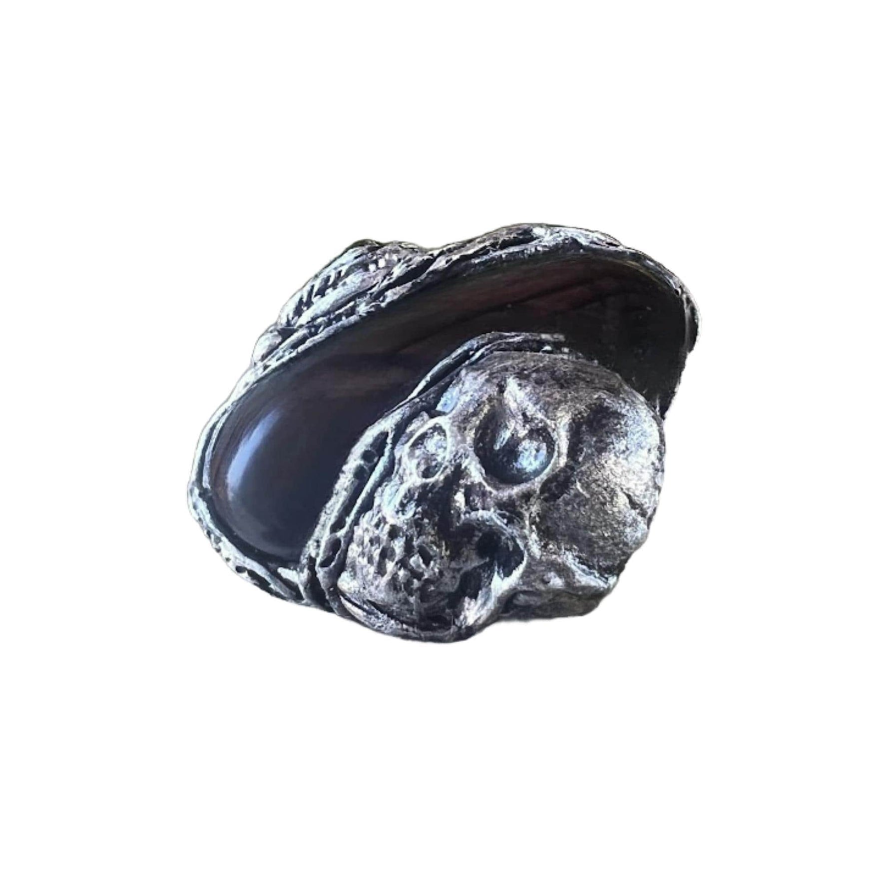 Black Onyx Skull Ring - Gothic Ring for women