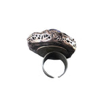 Chunky Sodalite Ring -  Bold Blue Stone Cocktail Jewelry