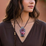 Namibian Carnelian Necklace Raw Crystal Vitality Amulet