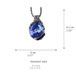 Blue Sodalite Pendant Necklace -  Intuition and Clarity Crystal Amulet