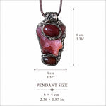 Namibian Carnelian Necklace Raw Crystal Vitality Amulet