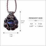 Raw Garnet choker stone necklace red flower crystal pendant