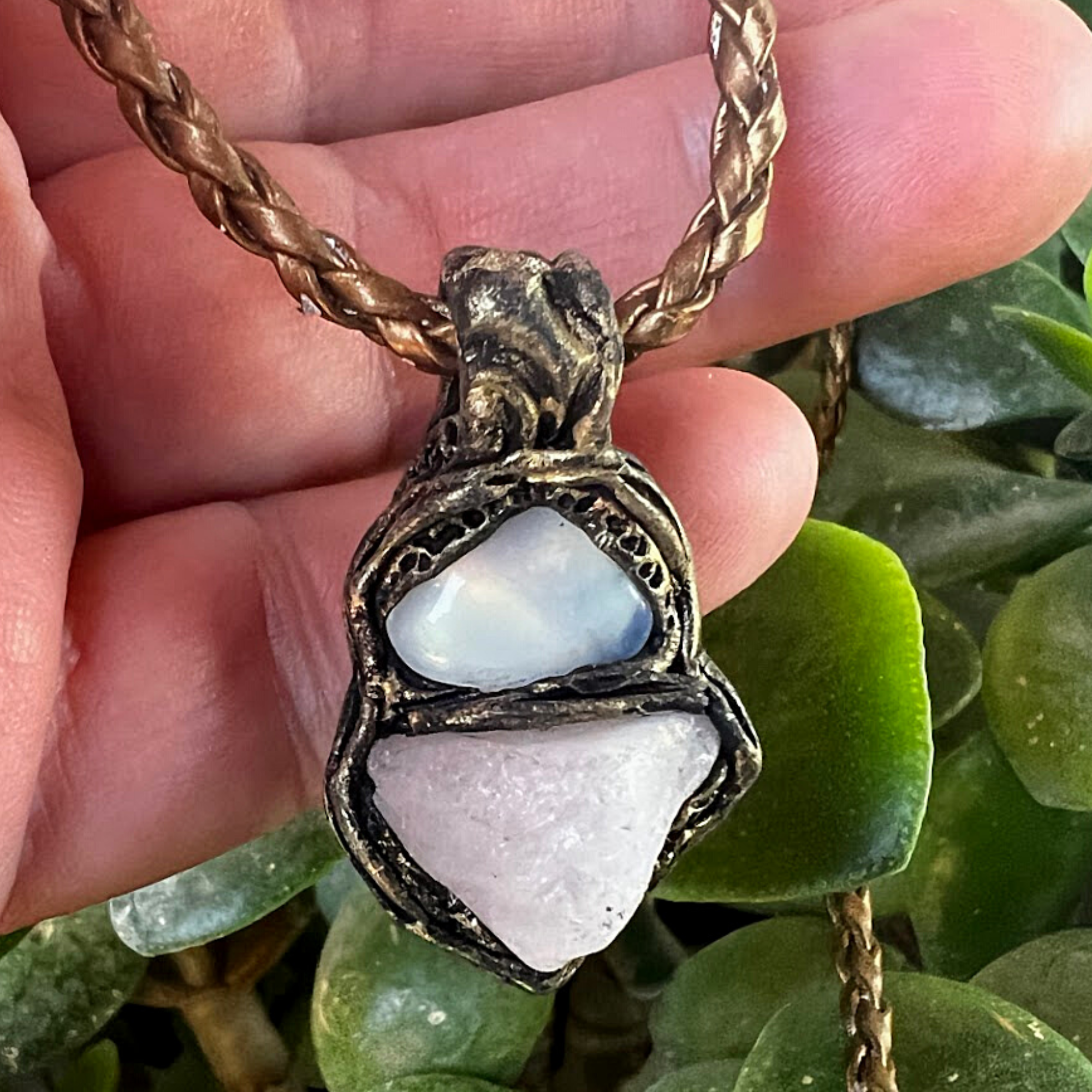 Dendritic Opal Necklace | Opal Stone Necklace | Sophie Grace Jewellery