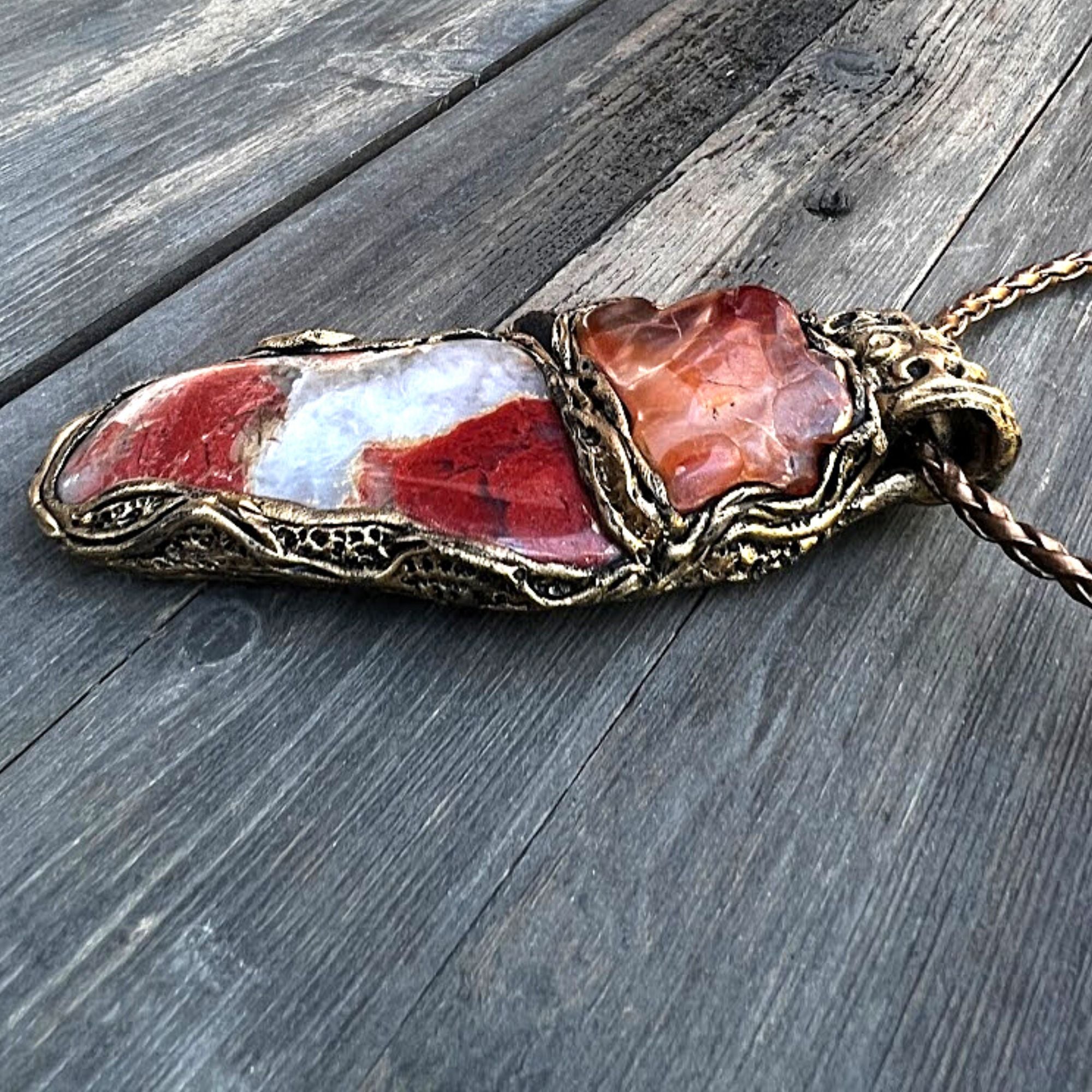 Tiger Eye and Red Jasper Long Shambhala Beaded India | Ubuy